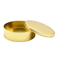 6.5*2Inch Gold Color Food Grade Dream Cake Cookies Storage Gift Metal Round Tin Can