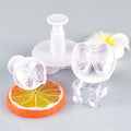 Wholesale Cute Bow Shaped Cookie Cutter Thanksgiving Cartoon 3D Spring Plunger Mold Manufacturers Baking Tools