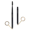 Black Reusable Eyelash Lift Tool Mascara Spoolies Brush Short Lash Wands Keychain Lash Spoolie