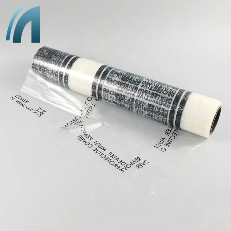 Anti Scratch Soft Moisture Proof Clear Transparent PE Temporary Customized Adhesive Auto Carpet Adhesive Protective Film