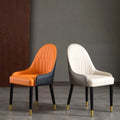 Italian Luxury Modern Leather Dining Room Chairs Simple Home Furniture for Living Room Apartment Villa for Hotels