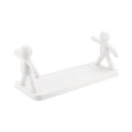 2022 New Wall-Mounted Bathroom Shelf Kitchen Organizer Plastic Shelf Body Floating Shelves