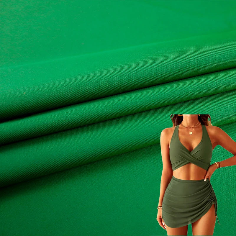 Stock Colors Smooth Elastic Warp Knitted 82%polyamide 18%elastane 4 Way Stretch Customized Swimwear Fabric for Bikini