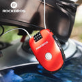 ROCKBROS Portable Steel Cable Lock Telescopic Wire Lock Motorcycle Helmet Password Lock