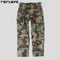 OEM Casual Baggy Work Pants Oversized Camo Pants With Pockets Straight Leg Trousers for Man Ripstop Camouflage Men Cargo Pants