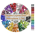 R-06 Shiny Resinstone Diamond Art Painting Beads 2.5mm Sparkling Mosaic Art Square Crystal Drills