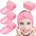 Facial Spa Towel Headband Makeup Shower Bath Sport Headband Adjustable Head Band With Tape