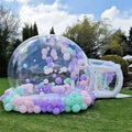 Transparent PVC Igloo Dome Tent Clear Inflatable Bubble House Outdoor Christmas Graduation New Year Camping Wedding Party