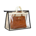 Portable Lightweight Travel Clear Transparent Zippered Handled Storage Bag Dust Cover Purse Handbag Protector