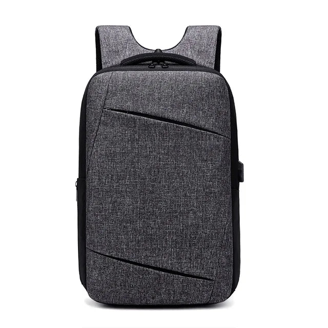 Fashion Large Capacity England Waterproof Laptop Backpack Travel Backpack with USB for 15.6 Inches Laptop