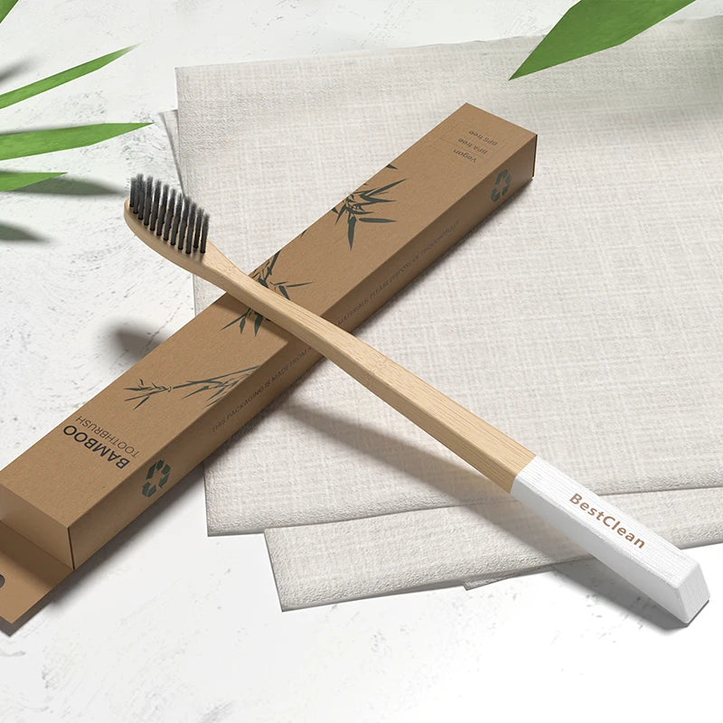 Wholesale Eco Friendly 100% Biodegradable Natural Bamboo Wood Handle Hotel Bamboo Toothbrush