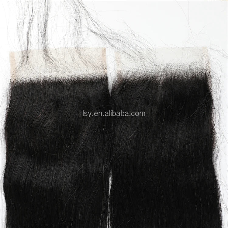 Natural Wet Wavy Brazilian Human Hair Wig HD Lace Frontal Closure Pre-Plucked Bleached Knots Transparent Swiss Lace Long