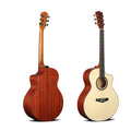 Deviser LS-120-40 High Selling Matt Folk Guitar 40 Inch Acoustic Guitar for Beginners 6 Strings Cheap Price Wholesale in China