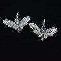 Gothic Gothic Big Death's Head Hawkmoth Earrings Deathhead Jewelry