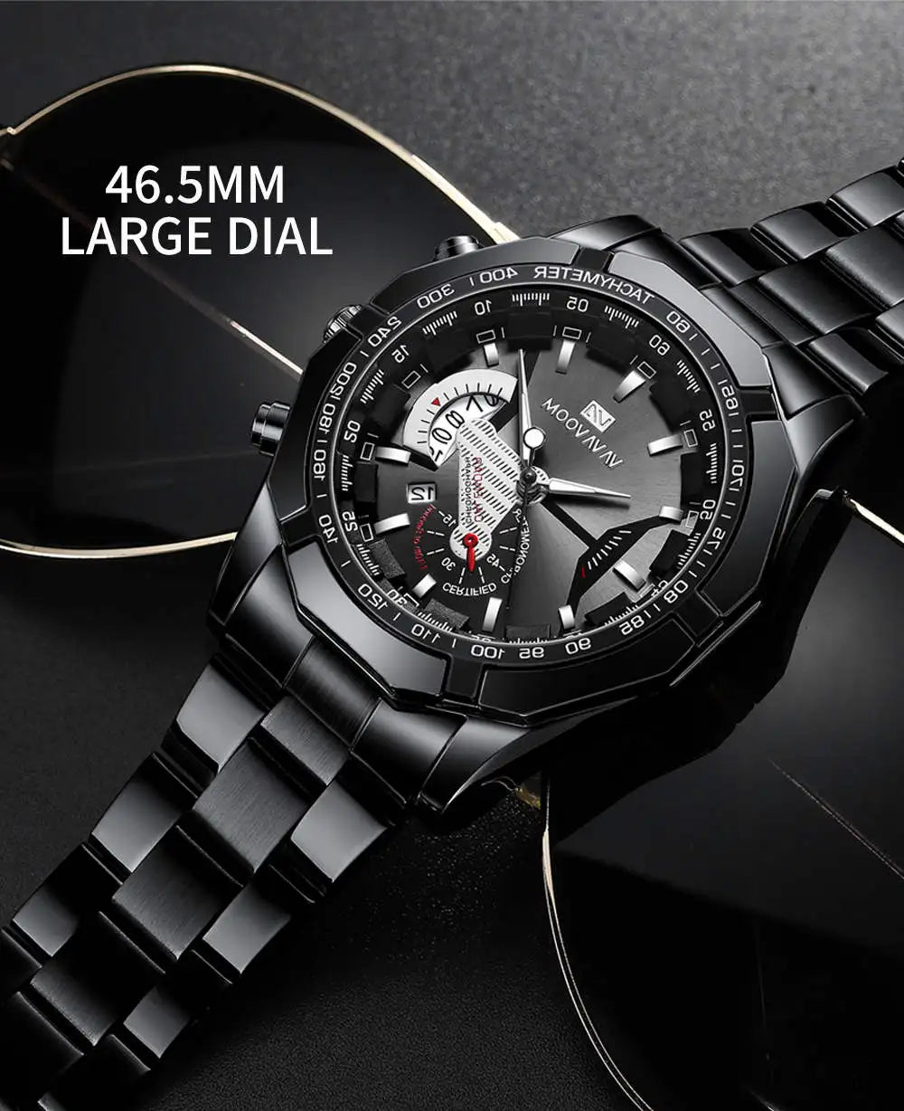 Vava Voom 238 Leisure Mens Quartz Watches Calendar Waterproof Steel Watch 2021 Luxury QUARTZ WATCH