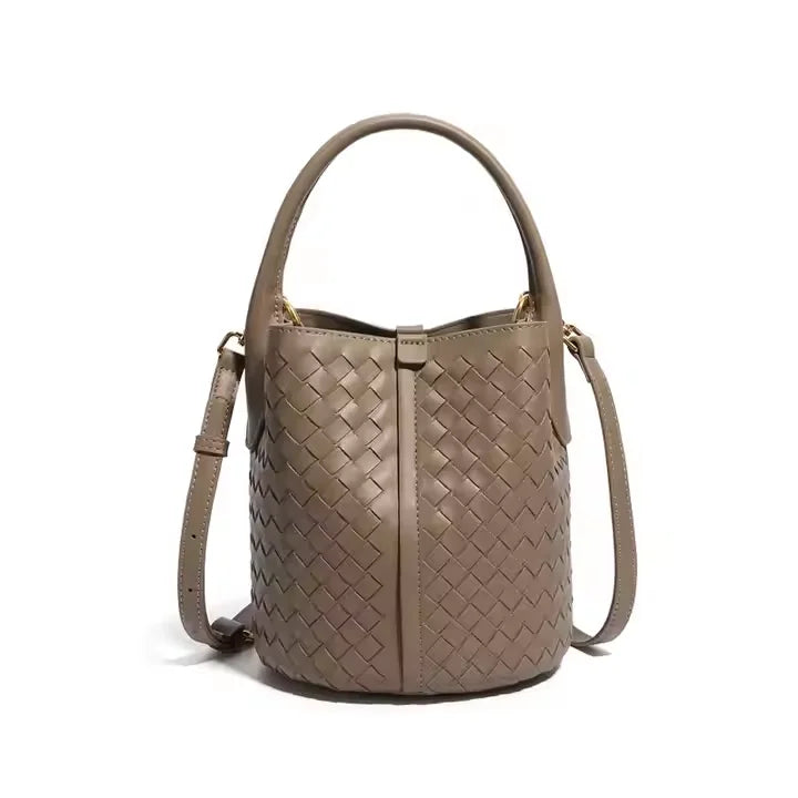 Factory Direct Sales Fashion Solid Color Handbag Trendy and Versatile Premium Feel Braided Bag Shoulder Crossbody Bag