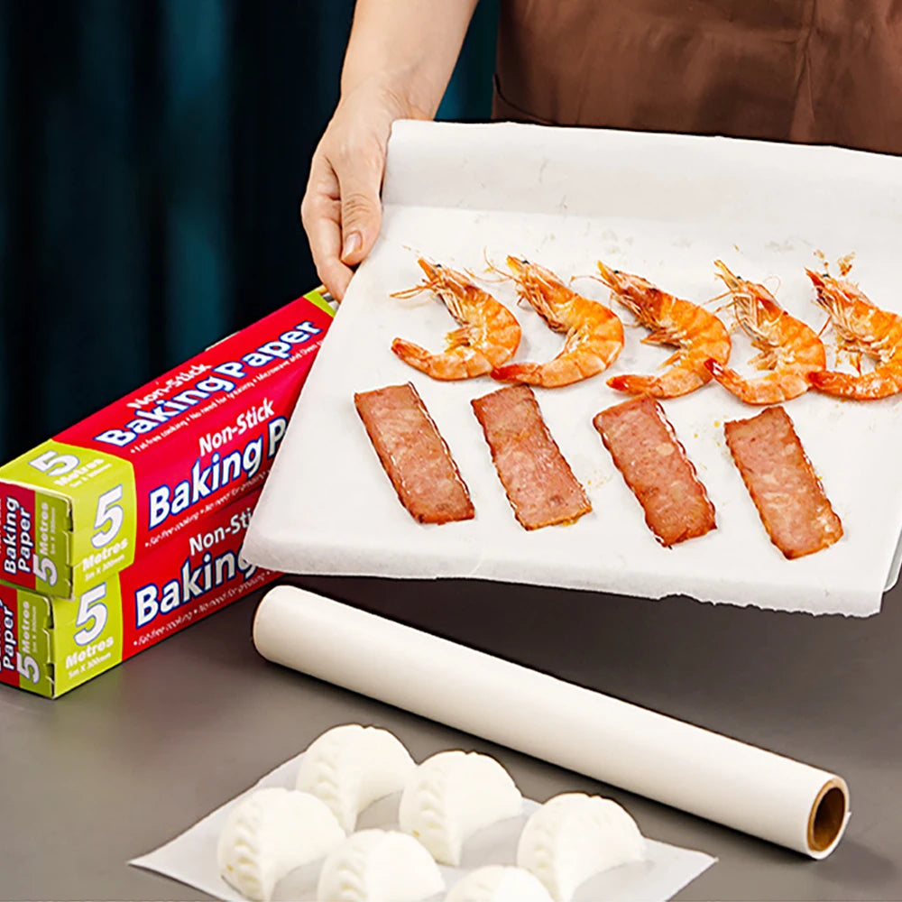 Food Grade Biodegradable Coated Single-Side Custom Logo Printed Silicone Parchment Grease-Proof Sandwich Paper for Cookie Bread