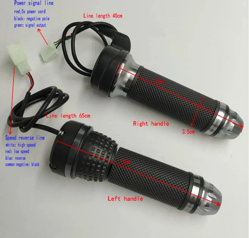 Twist Throttle With 3 or 4 Gears Switch Electric Scooter Motorcycle BICYCLE Conversion Parts Accelerator Left and Right Grip