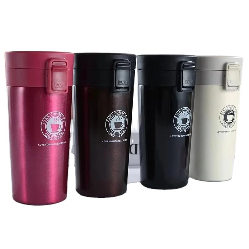 Madou Hot Sale European Stainless Steel Travel Coffee Mug Insulated Thermal Hot and Cold Office Coffee Mug for Gift