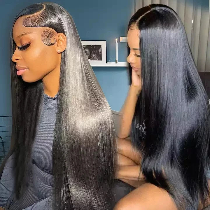 High Quality Virgin Vietnamese Human Hair Lace Front Wig 13X4 for Lace Glueless Transparent Lace Long Length Natural Color