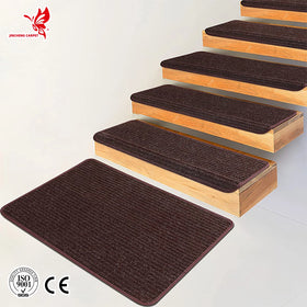 Stair Mat Stair Tread Carpet Modern Anti-Slip Machine Made Cushioned Reversible Stain Resistant Rectangle Waterproof Factory