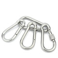 Customized Stainless Steel Carabiner Snap Hook with Eyelet Gourd Spring Hook and Security Buckle for Mining and Heavy Industry