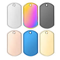 Personalized Custom Logo Dog Tags Blank Stainless Steel Name Tag for Stamping Engraving