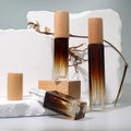 5ml 10ml Push Type Empty Square Shape Perfume Glass Bottle Refillable Aluminum Spray Perfume Bottle Beech Wood Walnut Wood Cover