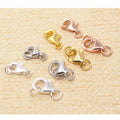 Wholesale 100% Real 925 Sterling Silver Lobster Clasp 8-11 mm DIY Jewelry Findings Connector Components Fancy 16 mm Bulk Price