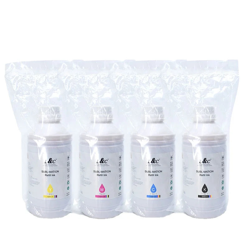 L&C Customization 250ml 500ml 1000ml Refill Dye Sublimation Ink for epson Ecotank Printer ET1500 ET2760 ET4760