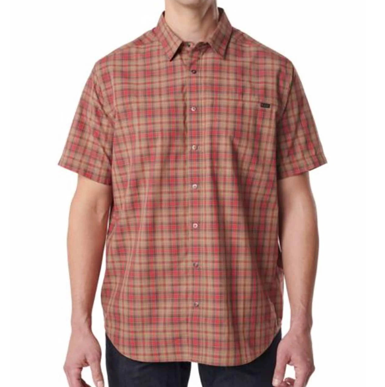 2021 Spring Summer Red and Black Plaid Shirt Plaid Shirt Men Plaid Dress Shirt