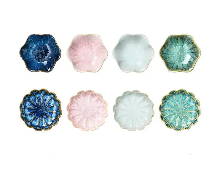 Wholesale Ceramic Dipping Sauce Dish Japanese Porcelain Soy Sauce Bowl Seasoning Dishes Soy Snack Serving Plates