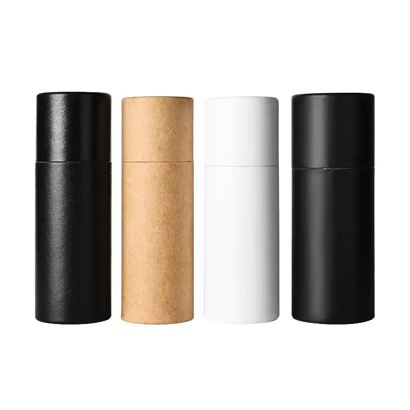 Ready-to-Ship Cardboard Tube 10ml 20ml 100ml Kraft Paper Box Recyclable Cosmetic Container for Glass Dropper Perfume