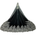 S7697F New Bride Married Heavy Workers Bead Embroidery Veil High -level Light Luxury Big Trailer Long Veiled Wedding Dress