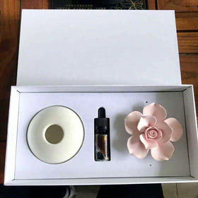 Hot Sell Ceramic Aroma Stone Ceramic Flower Diffuser Bottle Reed Flower Air Freshener