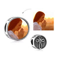 DIY Jewelry Making 925 Sterling Silver Oxidized Cross Love Knot Round Photo Charm Beads