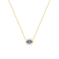 Latest Fashion Devil Eye Clavicle Delicate and Minimalist Stainless Steel Zircon Necklace