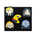 Cartoon Movie Doll PVC Rubber Mini Emblem Drop Glue Logo With Hook Patches