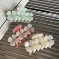 Spring Acetic Acid Hair Clip Sweet Three-dimensional Flower Rhinestones Delicate Back Head Shark Clip