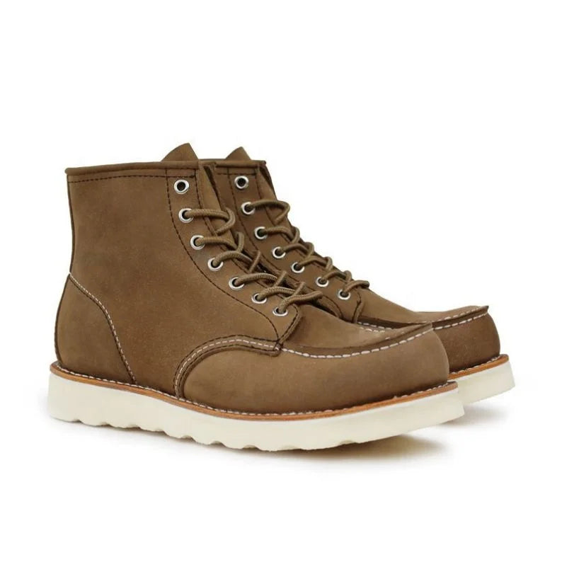 Goodyear Motorcycle Boots Autumn Winter Western Desert Style Ankle Height Chelsea Boot with Square Toe Toe Style Increasing