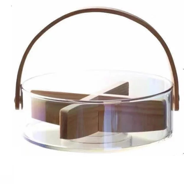 4 Section Serving Glass Dish
