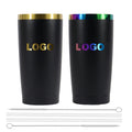 Custom logo 20oz 20 oz Stainless Steel Travel Coffee Mug Double Wall Regular Vacuum Powder Coated Insulated Tumbler with Lid