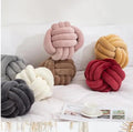 Hot Sale Handmade Velvet Knot Cushion Ball Soft Knitted Throw Pillow for Home Decorative Use