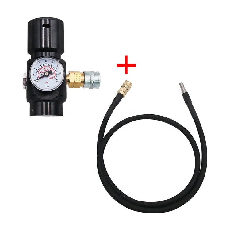 LE Model 07 Mini CO2 Regulator for Pneumatic Tools Caulking Guns for 0-130psi with Hose