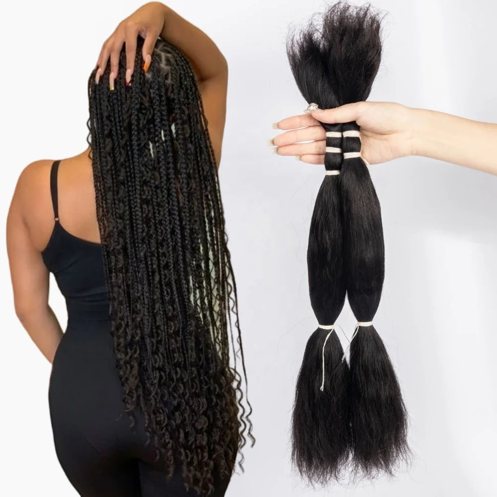 High Quality 100% Human Virgin Hair Deep Wavy Wet and Wavy Human Braiding Hair Bulk No Weft for Braiding