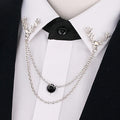 Wholesale Mens Deer Brooches Tassel Chain Animal Breastpin With High Quality