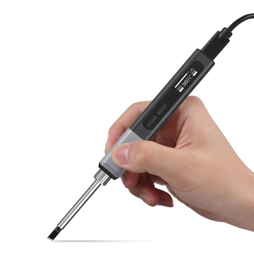 Smart Electric 65W Soldering Gun Welding Tools Adjustable Temperature Soldering Iron Kit with Charger and Replacement Tips