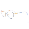 0224 Hot Ultralight Sky Blue Metal Full Frame Optical Glasses