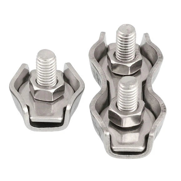 Stainless Steel Wire Rope Grips Marine Simplex /Duplex Wire Rope Clips Cable Clamps for Rigging
