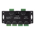 SP901E SPI Signal Amplifier Repeater Addressable WS2812B/WS2811/WS2813 LED Strips DC5-24V 8CH/4CH Signal Booster Factory Direct